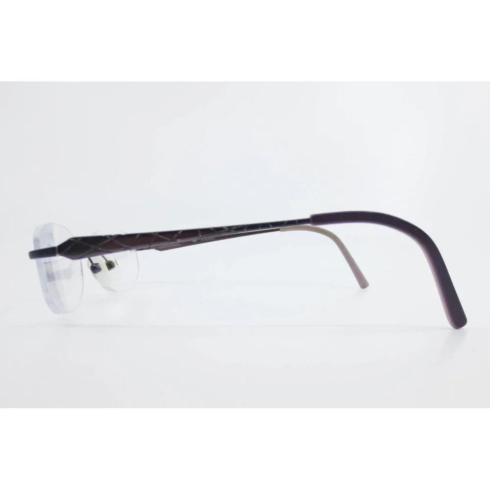 Airlock Love Always Collection 01 Purple Rimless Oval Eyeglasses Frames 135mm